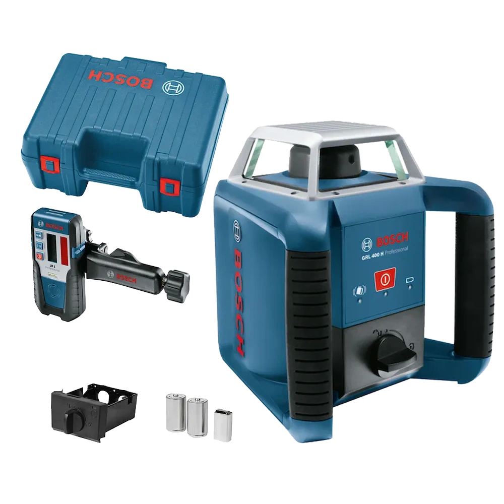 Nivel Láser Giratorio Bosch GRL 400 H + Receptor LR1