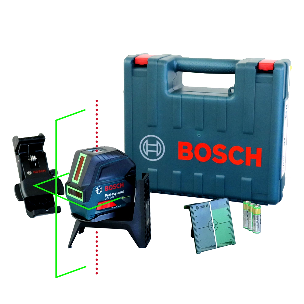 Nivel Laser Bosch Rango 15m + Base RM1 + Maletin