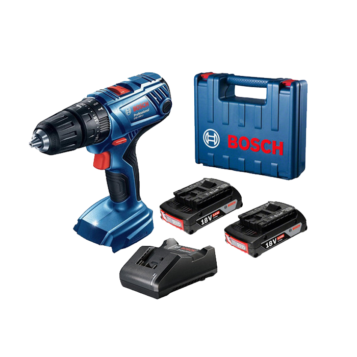 Taladro Percutor Inalambrico 18V 1700rpm Bosch Incluye 2 Baterias y 1 Cargador (06019F83G0)