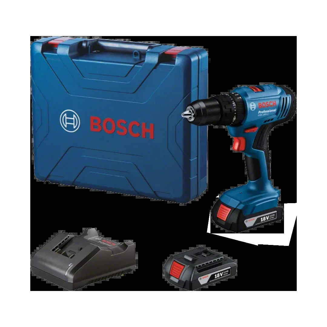 Taladro Percutor Inalámbrico Bosch 1/2″ 56Nm GSB 183 LI + 1 Batería + Cargador
