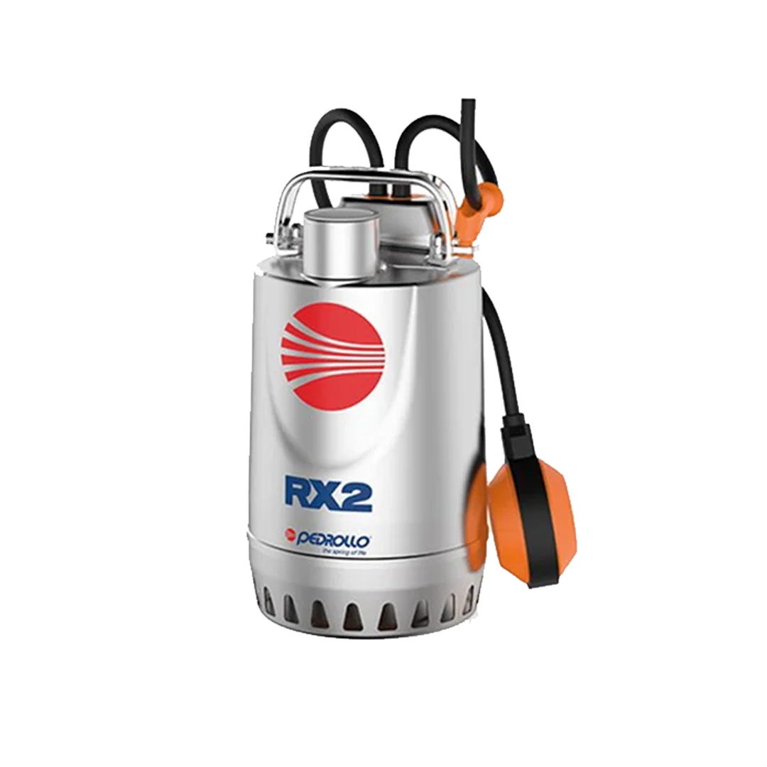 Electrobomba Pedrollo Drenaje Aguas Sucias Inox RXm 2/20 VORTEX-INOX 1-9-73