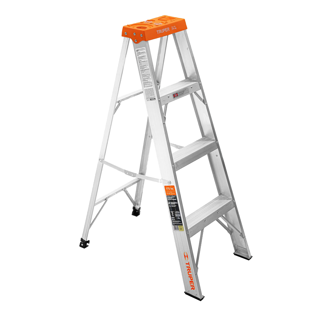 Escalera de Tijera Aluminio Truper Tipo II 3E 1.2mt 175kg