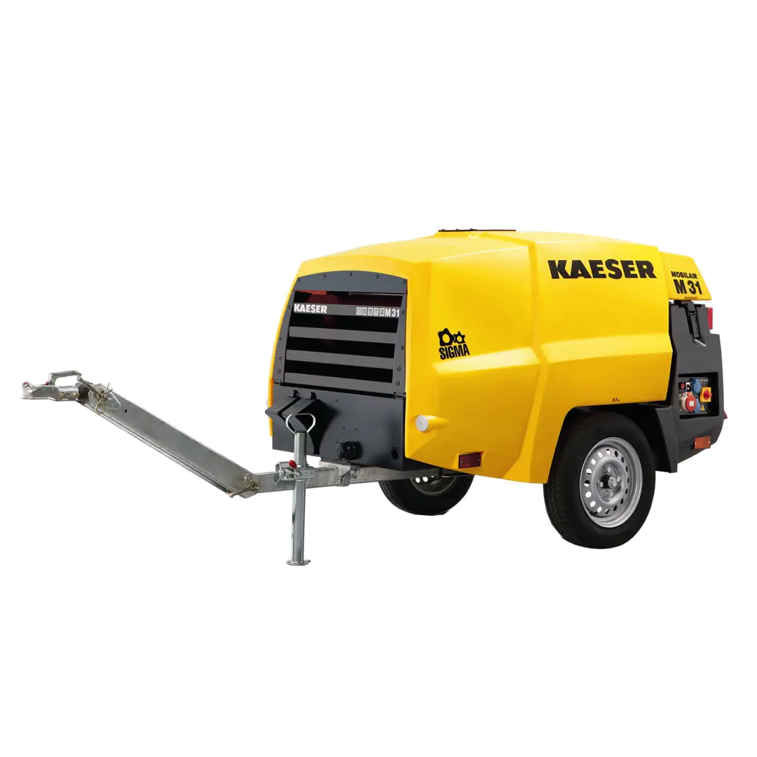 Compresor KAESER Carcaza Poliuretano M31 / 110CFM Motor Diesel Kubota.