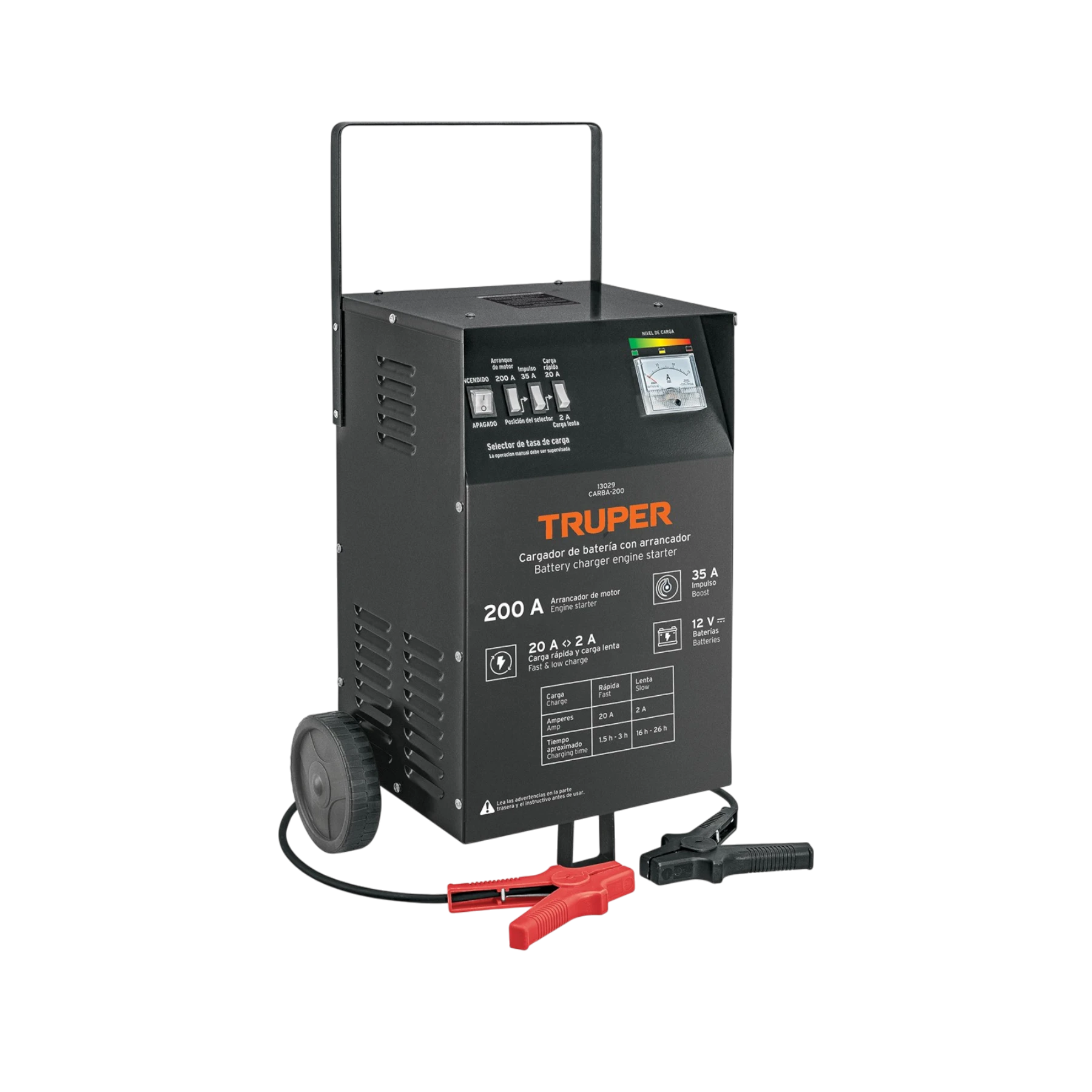 Cargador de Batería 12v Truper 200A 
