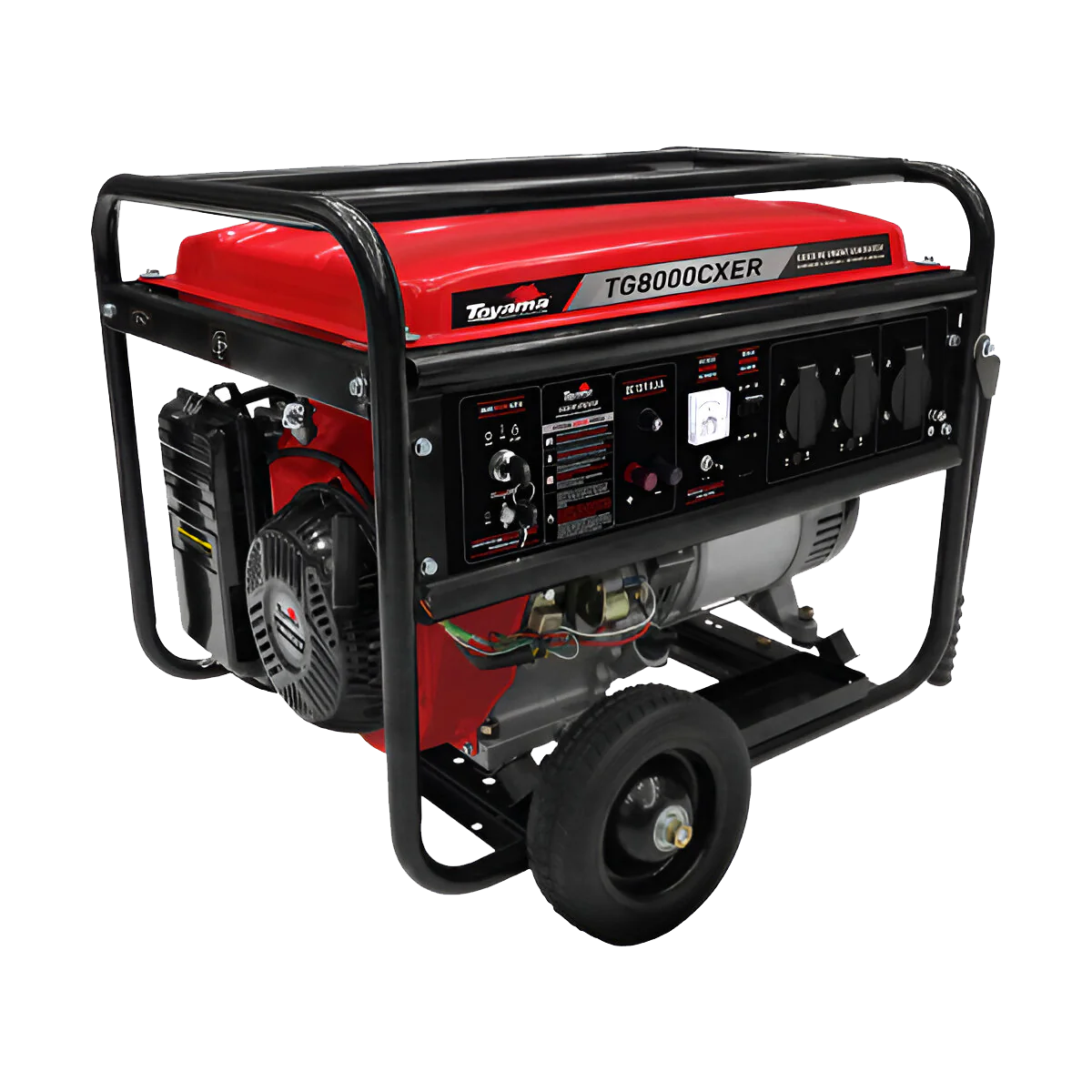 Planta Eléctrica Gasolina Toyama 7.2kVA 115/230V 1F TG8000CXER-Bi-Volt 