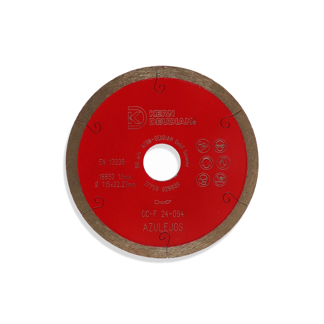 Disco Diamantado Continuo Kern Deudiam CC-F 4-1/2"" 7/8" Sinter Titan 230 x 22.23 mm
