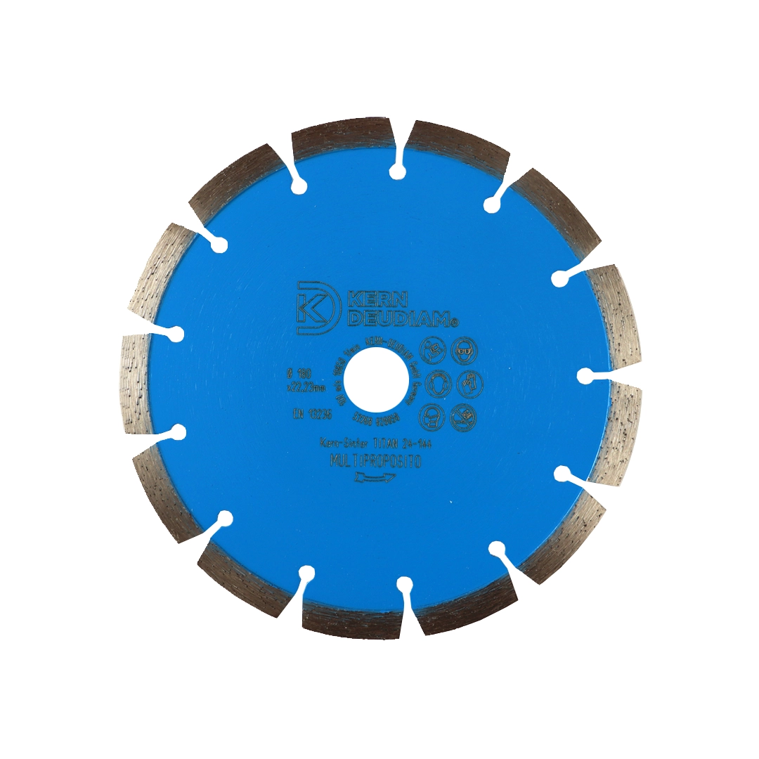 Disco Diamantado Segmentado Kern Deudiam 7" 7/8" Sinter Titan 180 x 22.53 mm