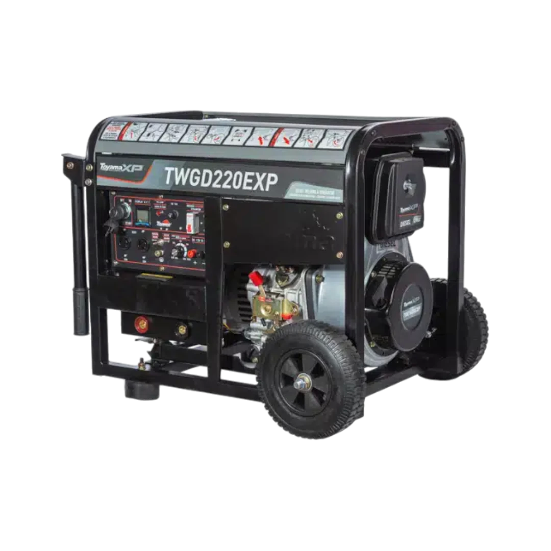 Motosoldador Diésel Abierto Toyama 11 kW 110/220V 1F 300AMP, TWGD220EXP