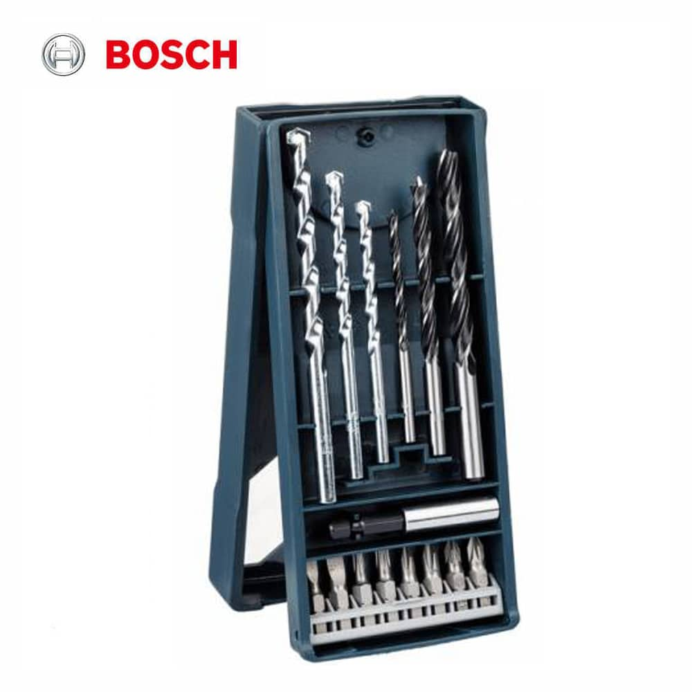 Set Bosch con 15 Und Atornillar y Perforar Mini X Line