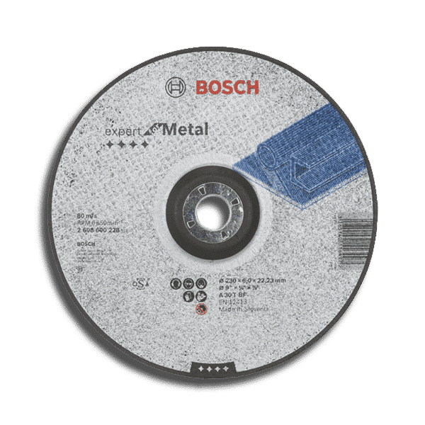 Disco Abrasivo Desbaste "Expert" Metal 9" x 1/4" / T27
