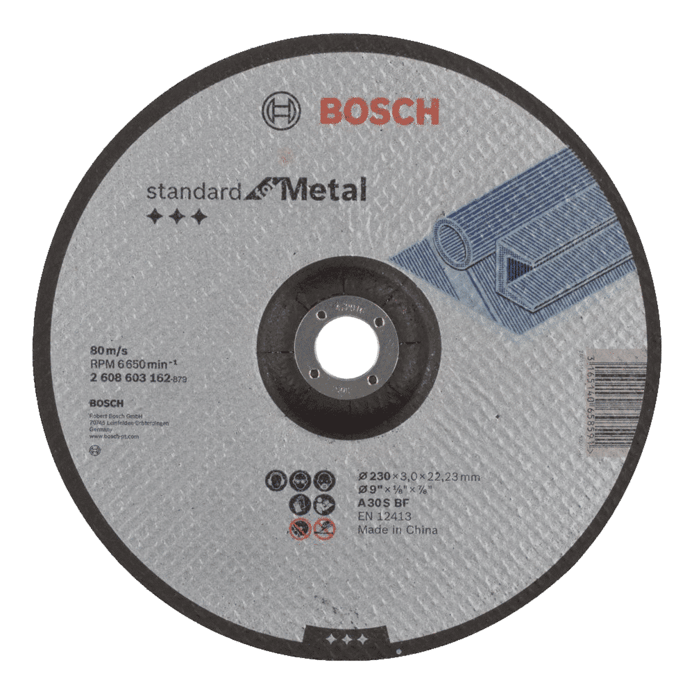 Disco de Corte Bosch 9 x 1/8 x 7/8 T27 Metal A30SBF 