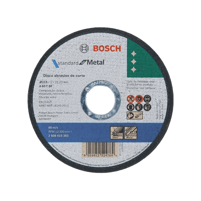 Disco Bosch Corte Metal LPP Estandar 4-1/2" (115mmx1.0mm)
