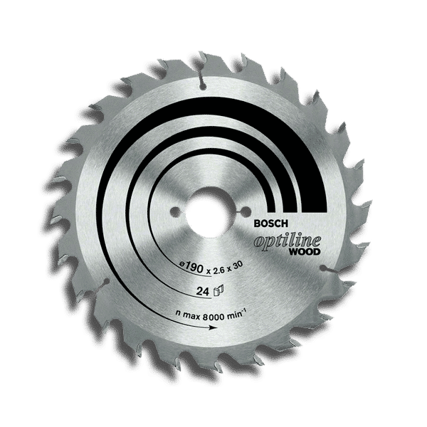 Disco Sierra Circular Bosch Optiline Madera (9-1/4") (eje 1") 24D
