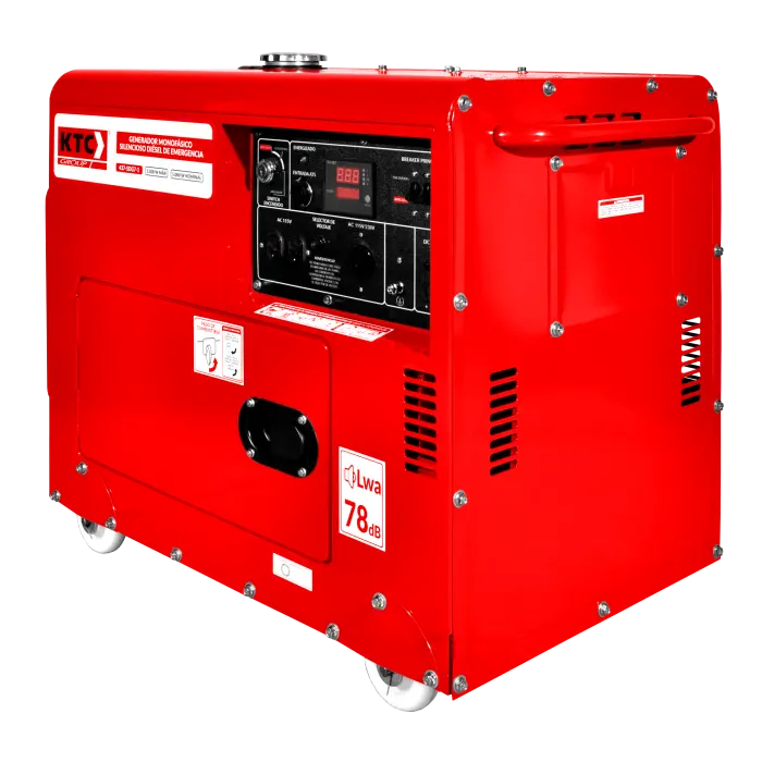 Planta Eléctrica Diésel KTC 5,5KW 110/220V 1F Silencioso