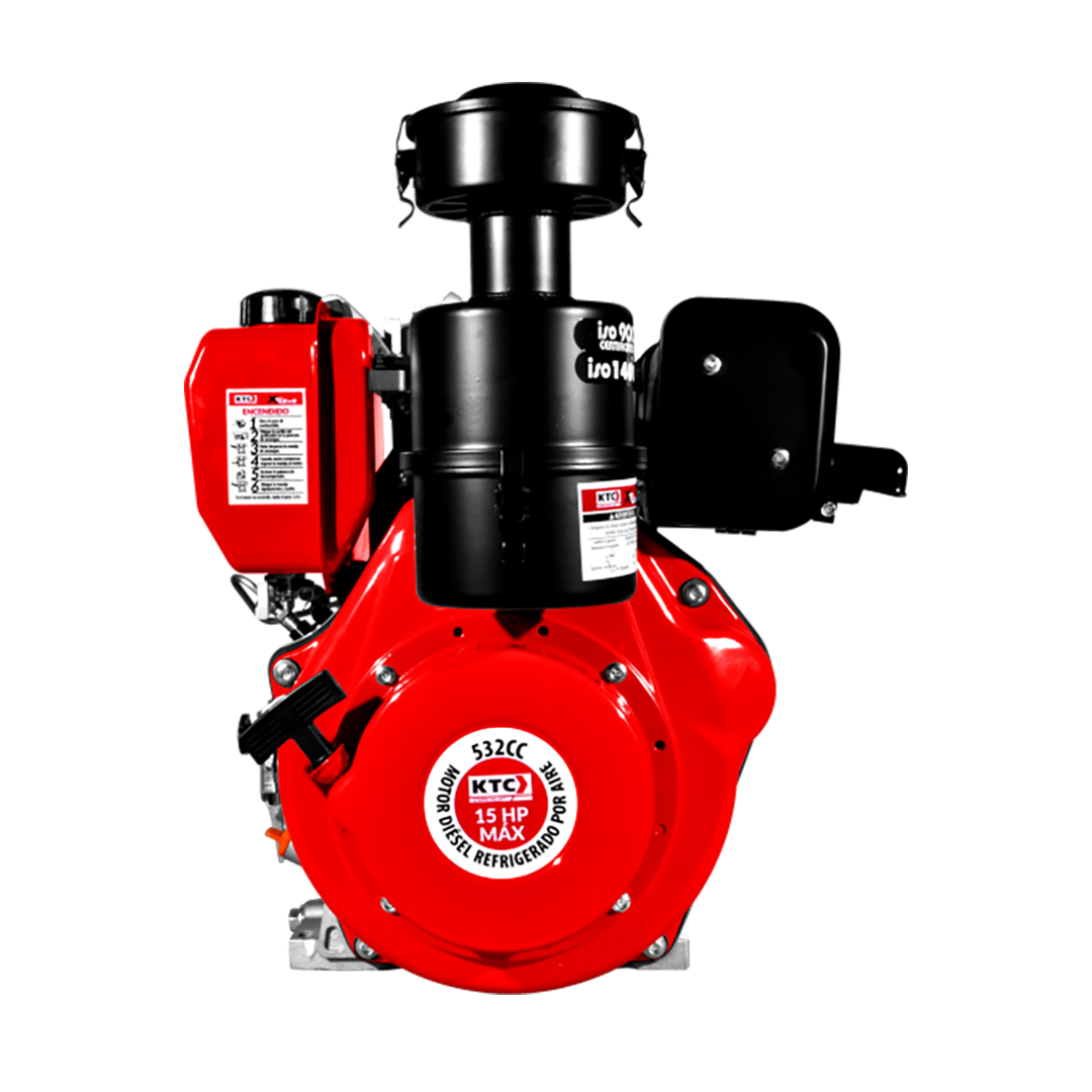 Motor Diésel KTC 15Hp 3600rpm Arranque Manual