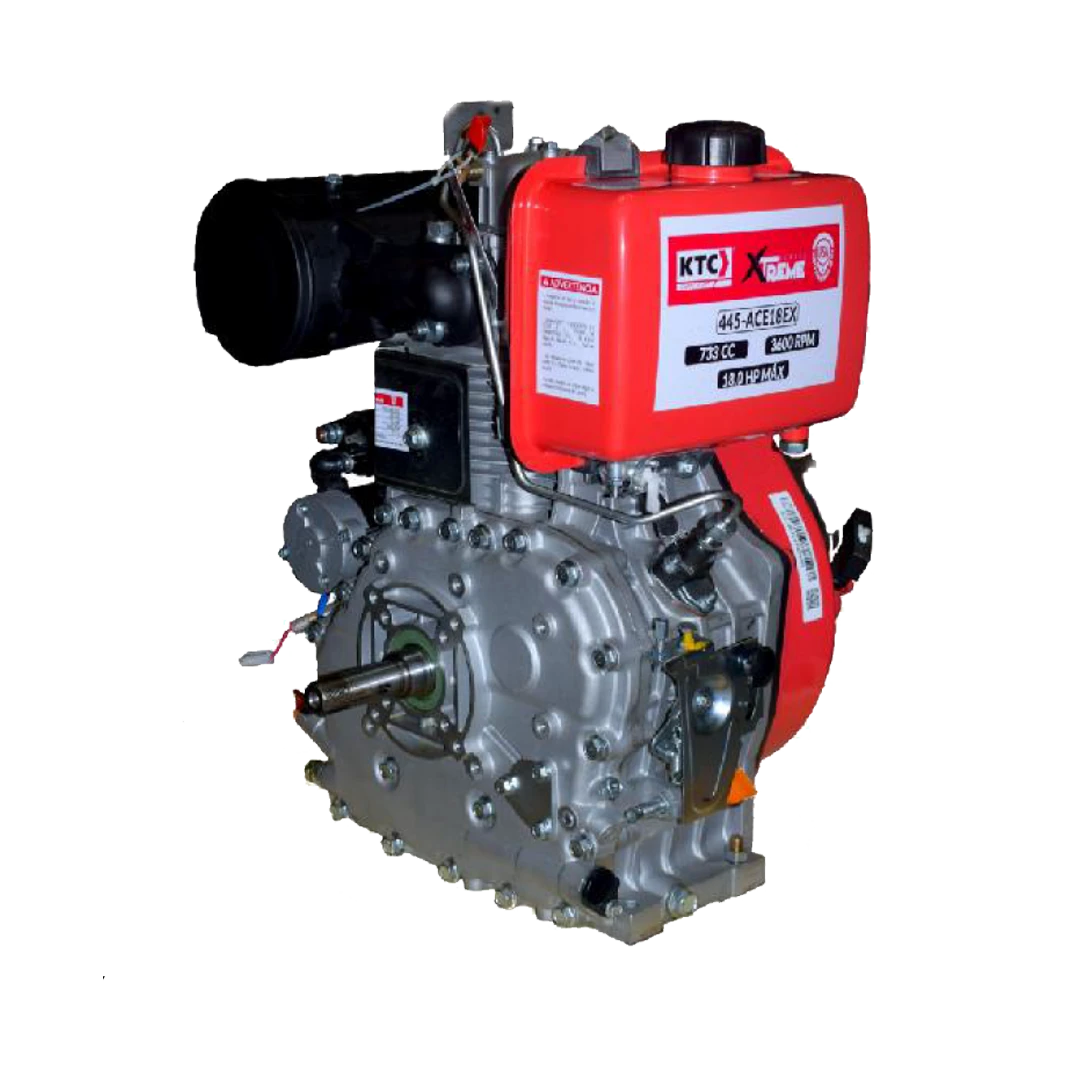 Motor Diésel KTC 18Hp 3000rpm Arranque Manual / Eléctrico