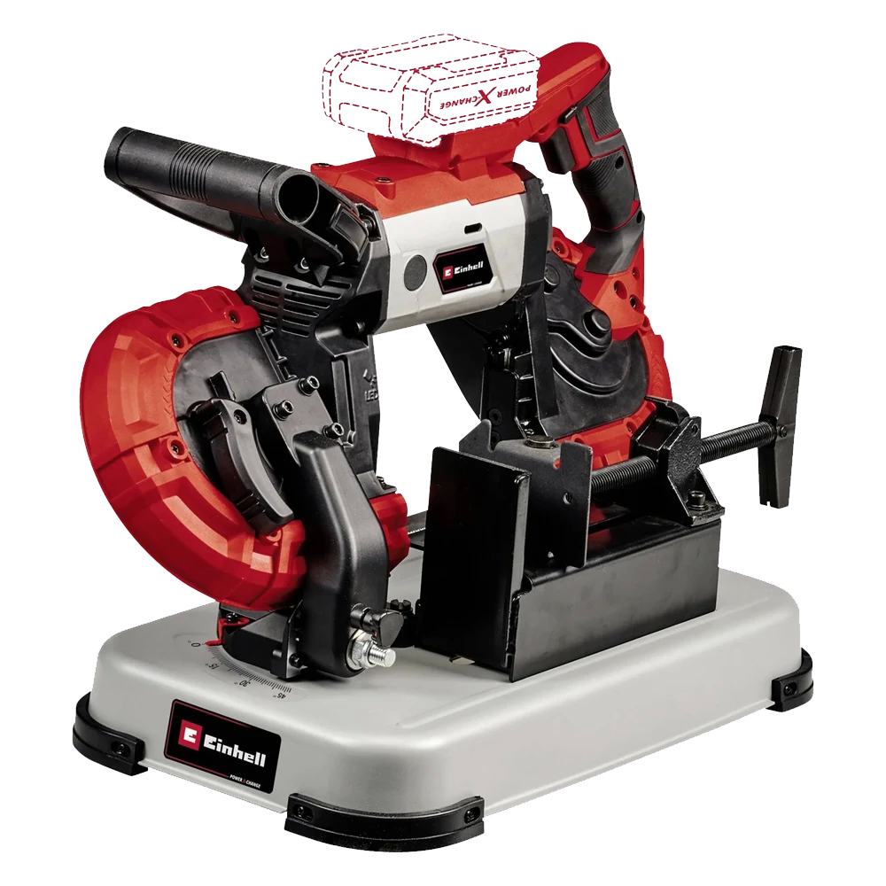 Sierra de Banda Inalámbrica Einhell 5″ TE-MB 18/127 U Li + Base