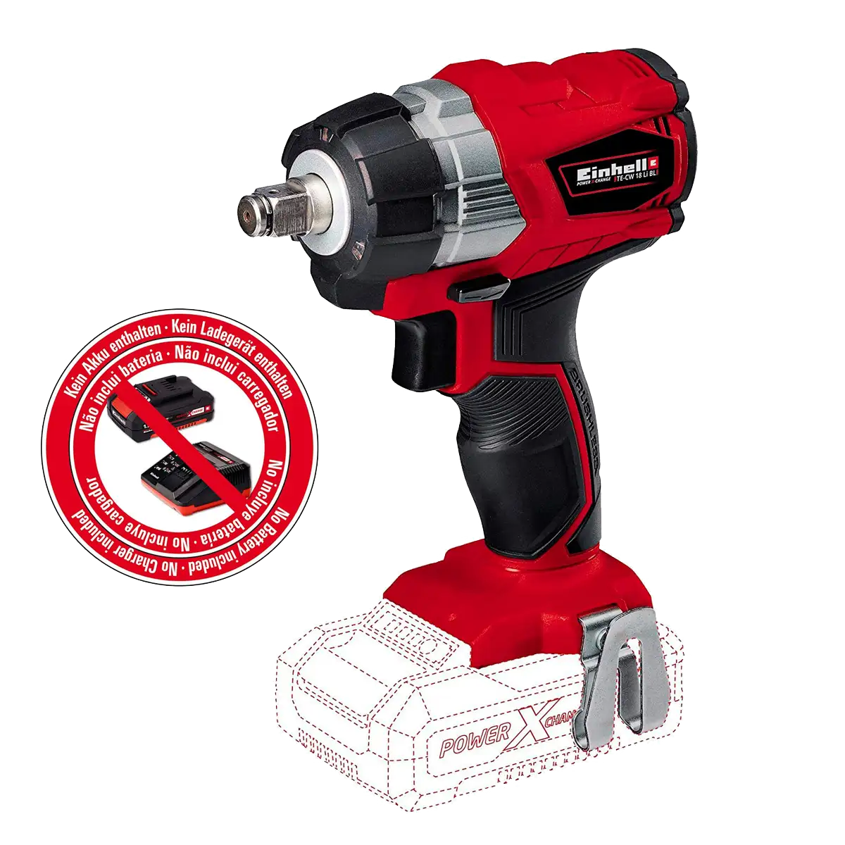 Llave de Impacto inalambrica Einhell 1/2" (TE-CW 18 LI Solo)