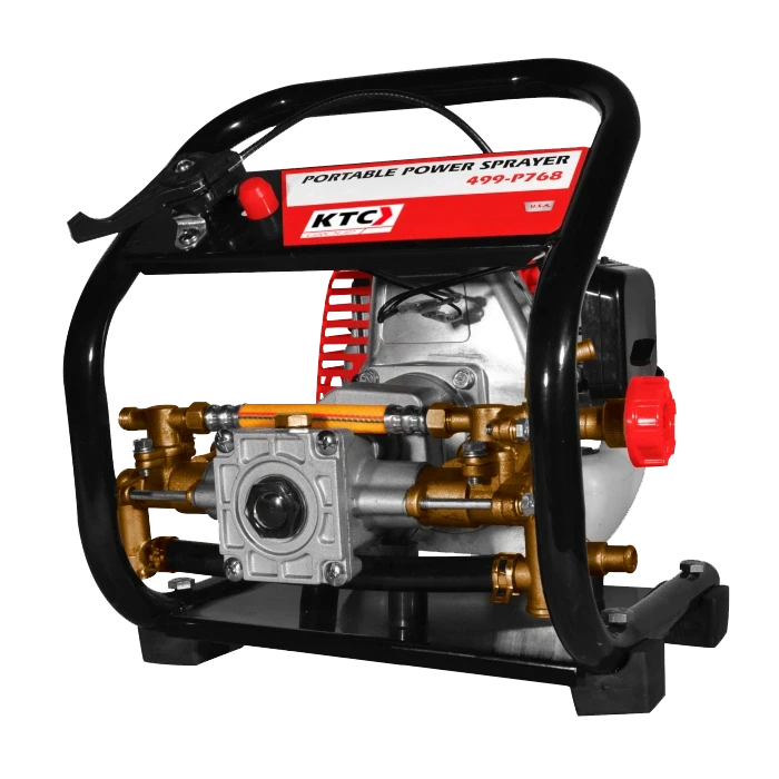 Motobomba Lavaganado KTC Acero Inox Motor Gasolina 2t 1.2hp 26cc 0-25bar 8L/min