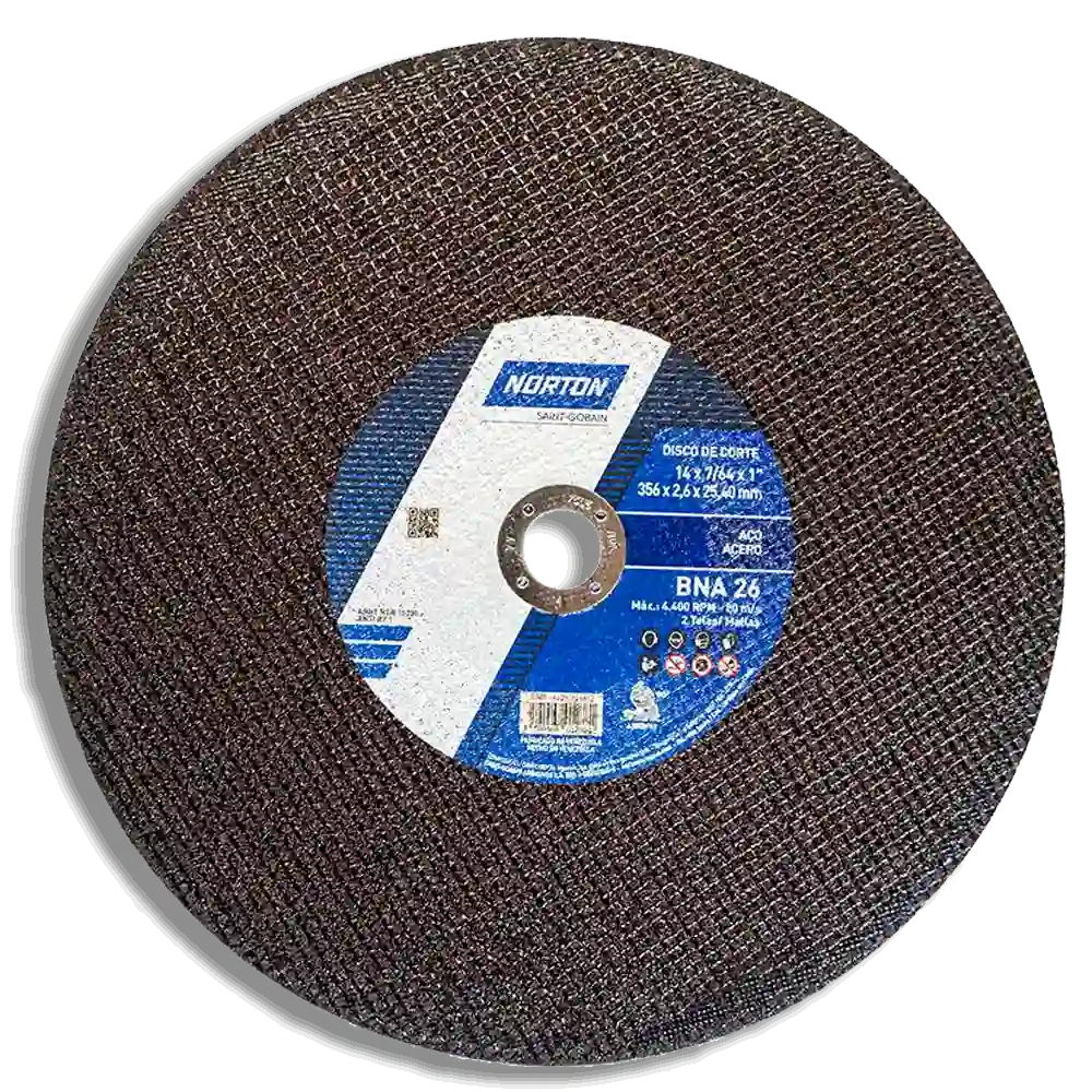 Disco de Corte Metal Norton 14"x7/64x1" (BNA26-14)