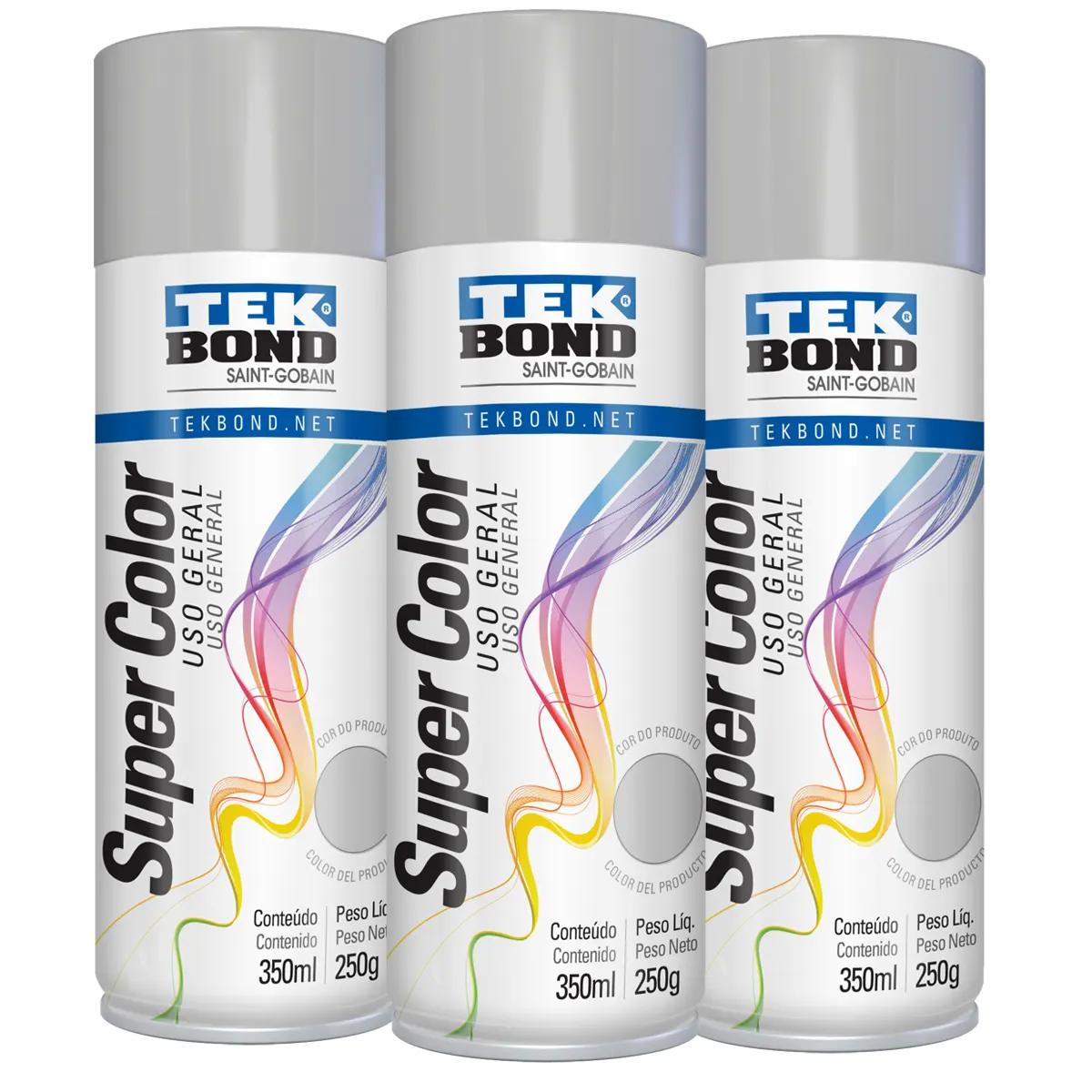 Pintura Aerosol Uso General Tek Bond Color Primer Fondo - 350 ml/250 gr