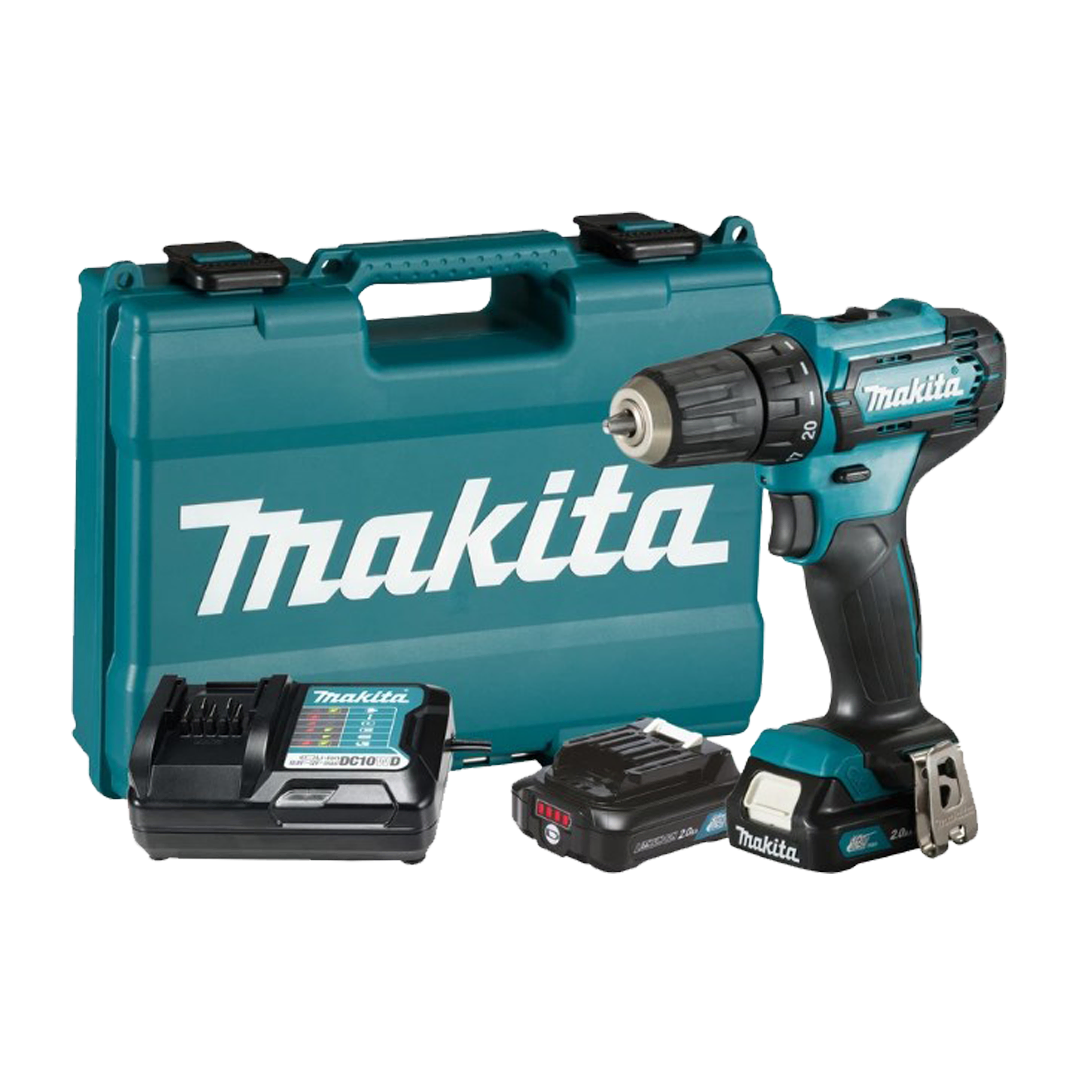 Taladro Atornillador Inalámbrico Makita 3/8 Pulgada 14Nm 12V DF333DWAE + Cargador + 2 Baterías