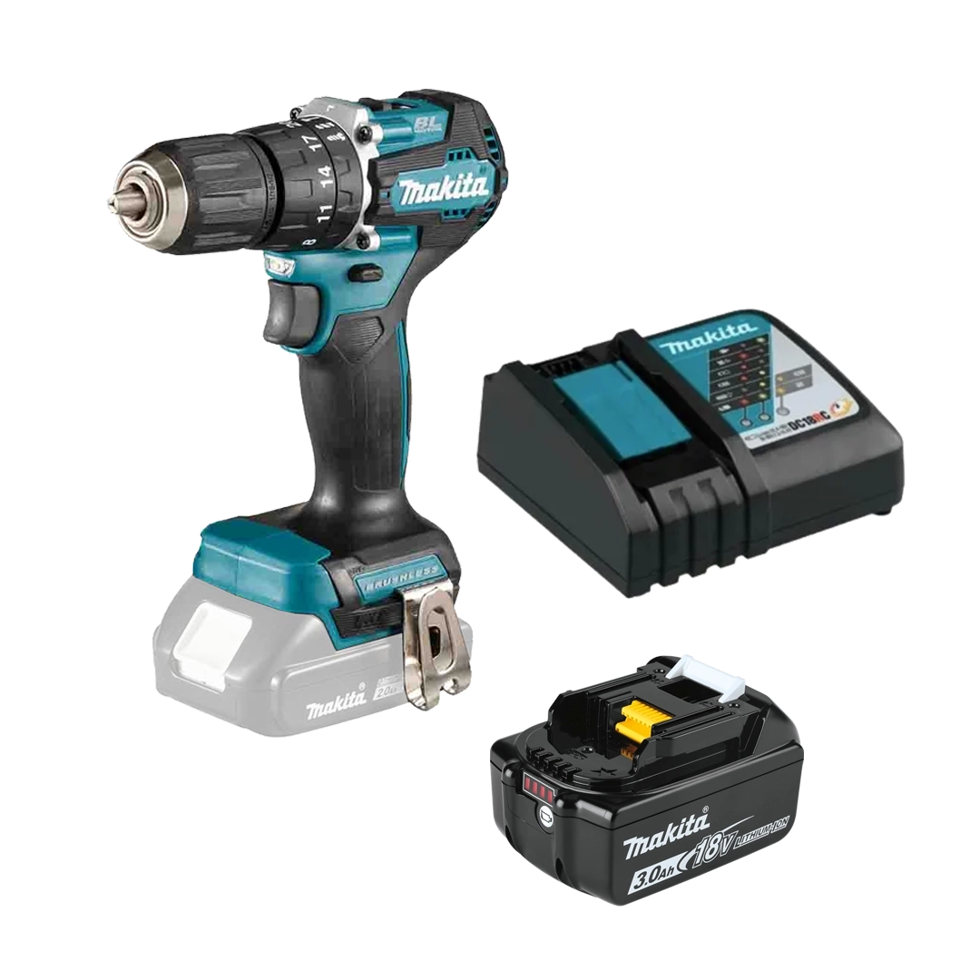 Taladro Percutor Inalámbrico Makita 1/2 Pulgada 40Nm 18V Solo DHP487Z (copia)