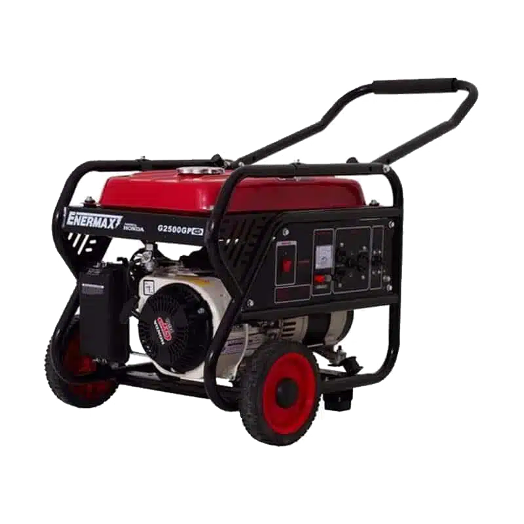 Generador a Gasolina Enermax 2.5kva Motor Honda 5.5hp 3600rpm 110/220v 1f