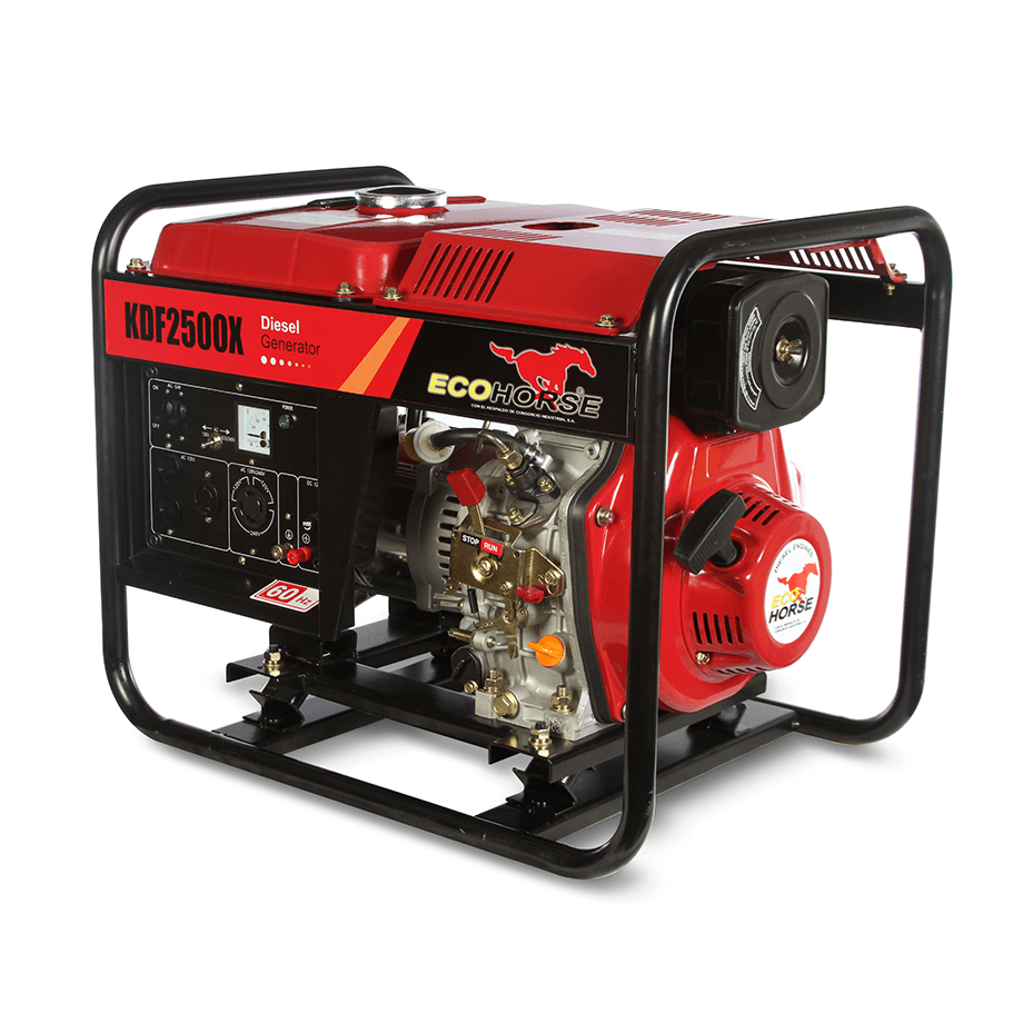 Generador Eco Horce Diesel 2.2kw,4.2hp,110/220v,Arranque Manual
