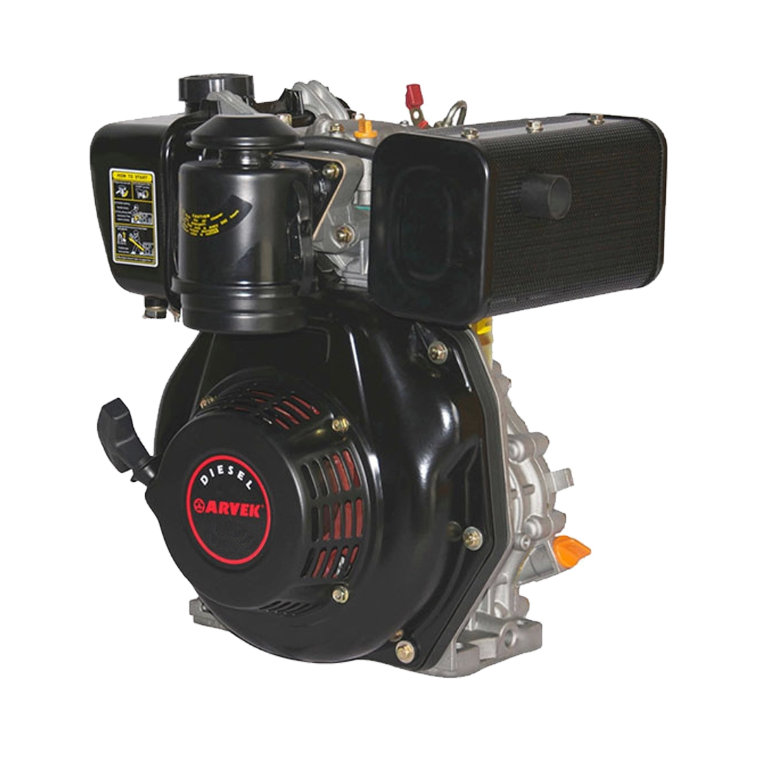 Motor Diésel Arvek 10Hp 3600rpm 1Pulgada Rosca/Cuña Arranque Eléctrico