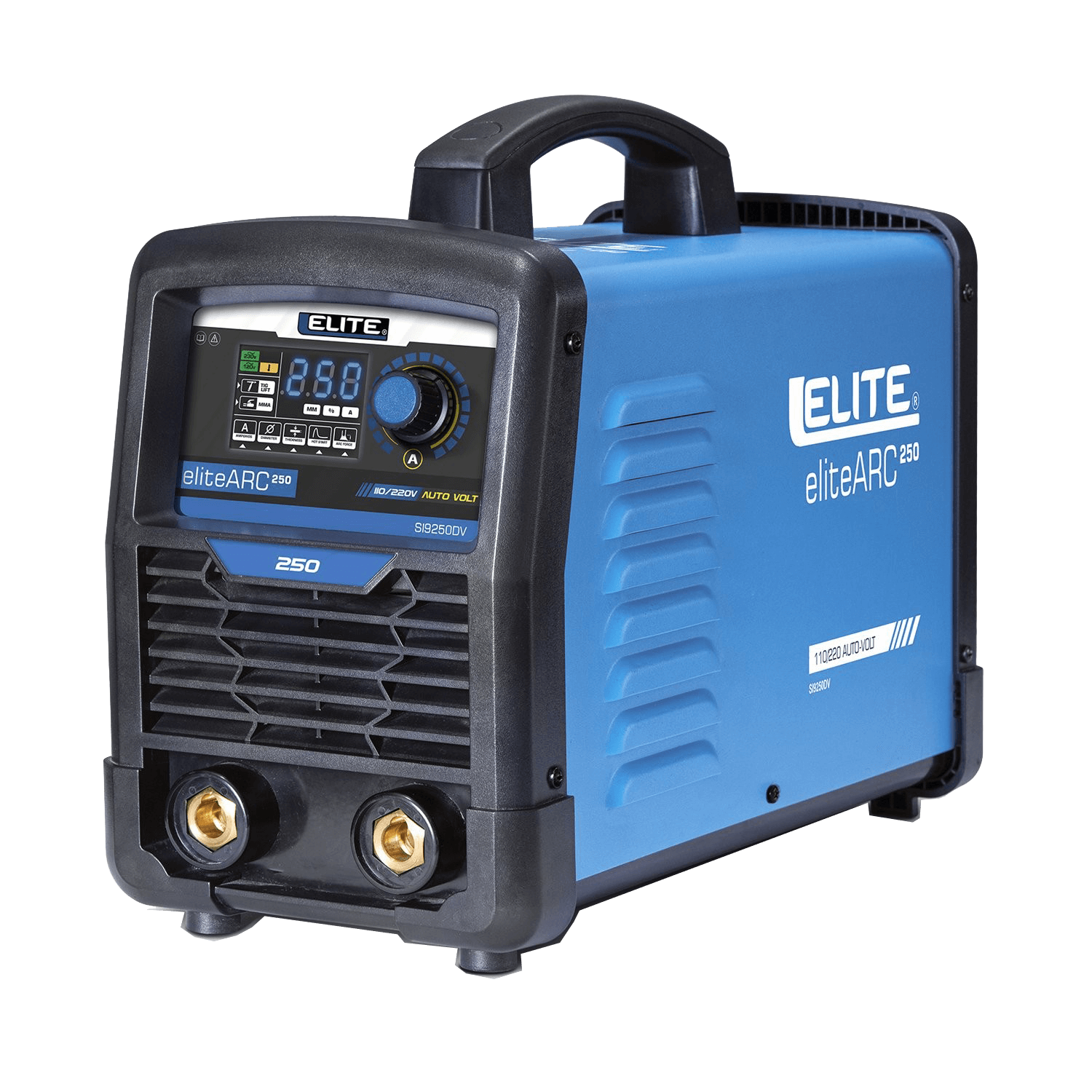 Soldador Inversor Elite 110/220v,de 250amp,al 60% a 40°(SI9250DV)